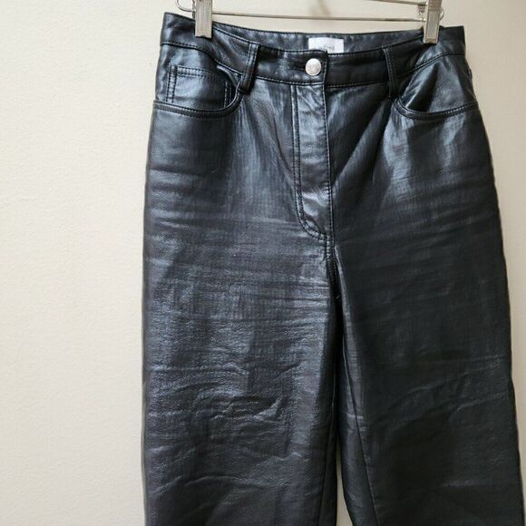 Aritzia Wilfred black faux leather pants / 4 - Picture 2 of 6